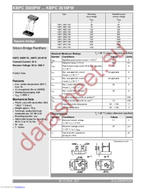 KBPC3501F/W datasheet  