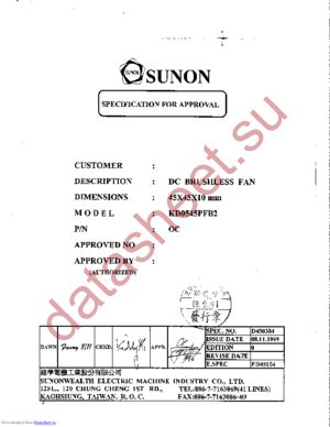 KD0545PFB2(OC) datasheet  