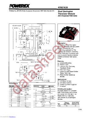 kd621k30 datasheet  