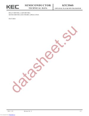 KTC3544S datasheet  