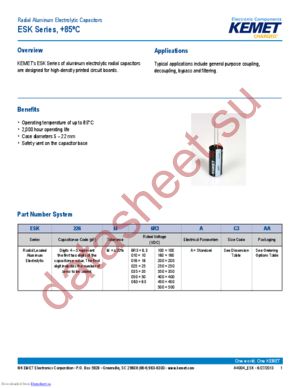 ESK107M016AC3AA datasheet  