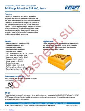 T495D226K035ATE125 datasheet  