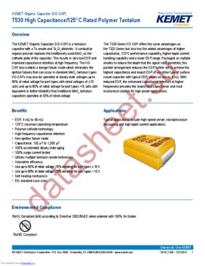 T530D687M2R5ATE010 datasheet  