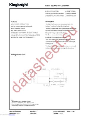 L-1553HDT datasheet  