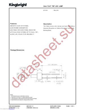 W13YD datasheet  