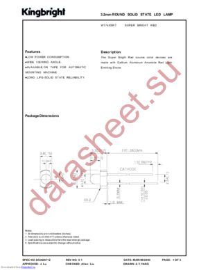 W174XSRT datasheet  