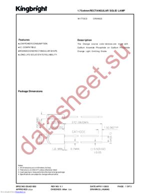 W1773ED datasheet  