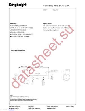 W53YT datasheet  