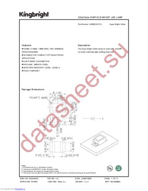 AA3020ASYCK datasheet  