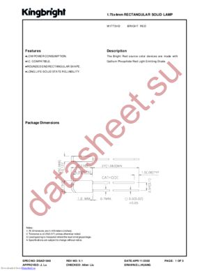 W1773HD datasheet  