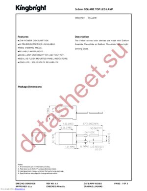 W503YDT datasheet  