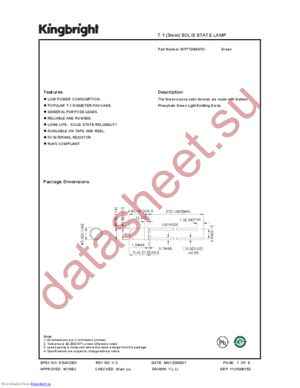 WP7104GD5V datasheet  