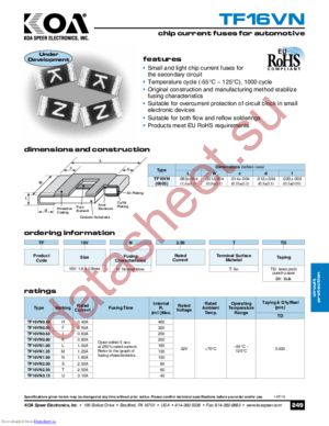 TF16VN datasheet  