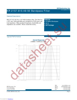 KR2157-815-49-50 datasheet  