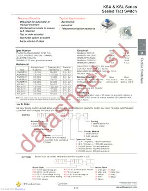 KSA0M510 datasheet  