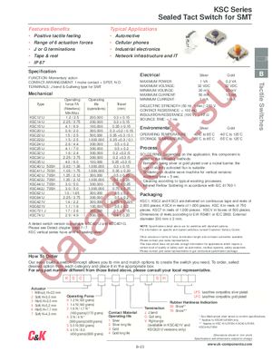 KSC441G 70 SH datasheet  
