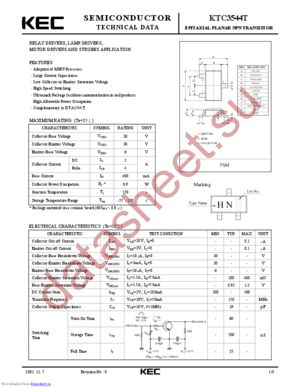 KTC3544T datasheet  