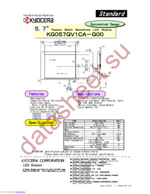 KG057QV1CA-G00 datasheet  