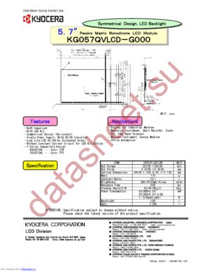 KG057QVLCD-G000 datasheet  