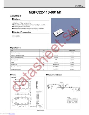 MSFC22-110-001M1 datasheet  