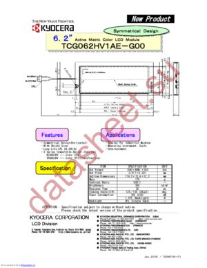 TCG062HV1AE-G00 datasheet  