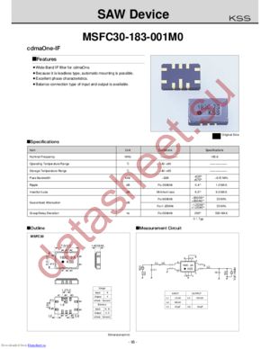 MSF30-183-001M0 datasheet  
