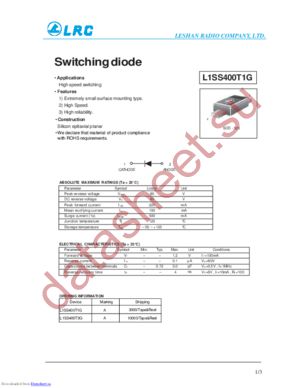 L1SS400T1G datasheet  