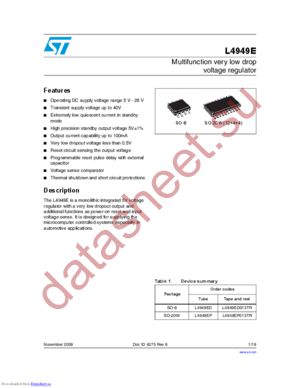 L4949EDMITTR datasheet  