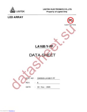 LA16B-Y-PF datasheet  