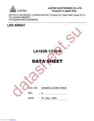 la183b-1-230-b datasheet  