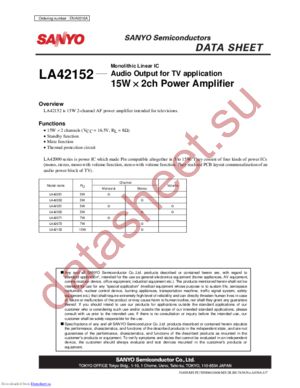 LA42152 datasheet  