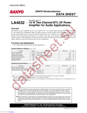 LA4632 datasheet  