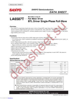 LA6587T datasheet  