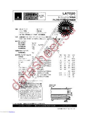 LA7020 datasheet  