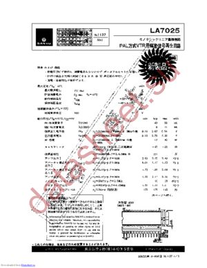 LA7025 datasheet  