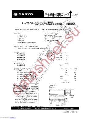 LA7032 datasheet  