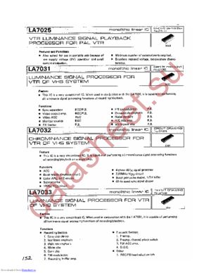 LA7033 datasheet  