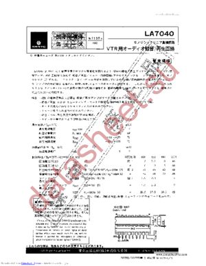 LA7040 datasheet  