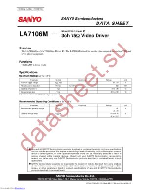LA7106M datasheet  