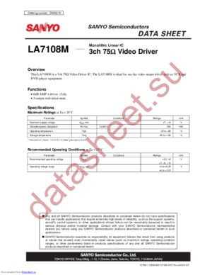 LA7108M datasheet  