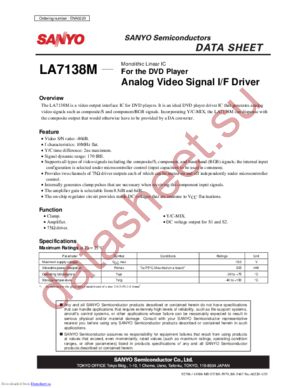 LA7138M datasheet  