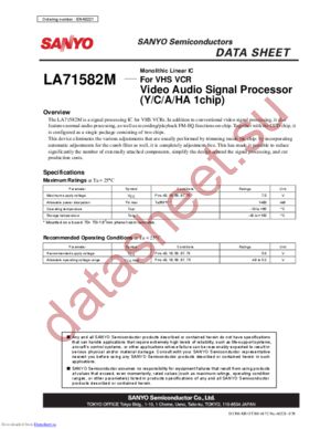 LA71582M datasheet  