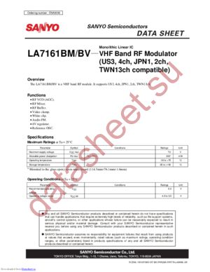 LA7161BM datasheet  