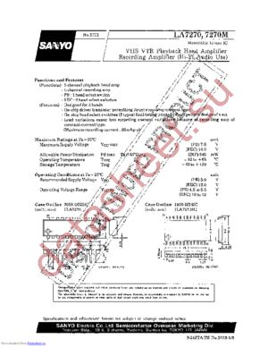 LA7270M datasheet  