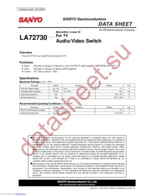 LA72730_10 datasheet  