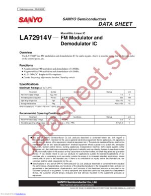 LA72914V datasheet  