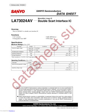 LA73024AV datasheet  