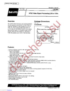 LA7383B datasheet  