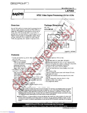 LA7383N datasheet  