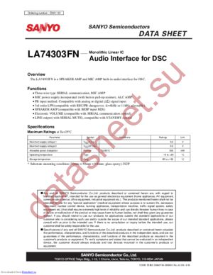 LA74303FN datasheet  
